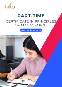 PT Certificate in Principles of Management